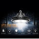 Power & CCT UFO High Bay Light150W Dimmable 5000K 25,500lm LED High Bay Light Fixture 5‘ Cable Warehouse Area Light for Outdoor