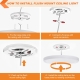 Motion Sensor Light Indoor High Lumen ETL Energy Star LED Flush Mount Ceiling Light Fixtures