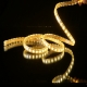 LED High Voltage LED Strip Lights,AC120V ETL-Listed IP65 Waterproof Cuttable LED Lights String for DIY Lighting Decoration