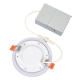4‘‘6‘‘ Round Color Changeable 5CCT 2700K/3000K/3500K/4000k/5000k+Night Light 2700K          Dimmable Recessed LED Downlight with Junction Box ETL Listed IC Rated