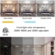 12‘‘ 3CCT LED Flush Mount Panel 24W 3000LM ETL Energy Star listed.
