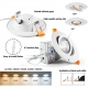 4‘‘ 9W 360° GIMBAL EYEBALL  DOWNLIGHT with Junction Box,9W 900LM,Dimmable IC Rated IP54 WET LOCATION ETL Energy Star listed