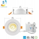 4‘‘ 9W 360° GIMBAL EYEBALL  DOWNLIGHT with Junction Box,9W 900LM,Dimmable IC Rated IP54 WET LOCATION ETL Energy Star listed