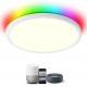 9‘‘12‘‘15‘’ Round Color Selectable RGBCW 2.4G Remote Bluetooth LED Flush Mount Panel 